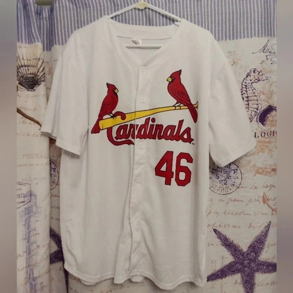 Paul Goldschmidt St Louis Cardinals Jersey SGA White Short Sleeve Men XL - Picture 1 of 8